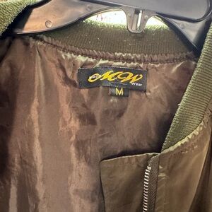 MW Wear Olive Green Bomber Jacket - M